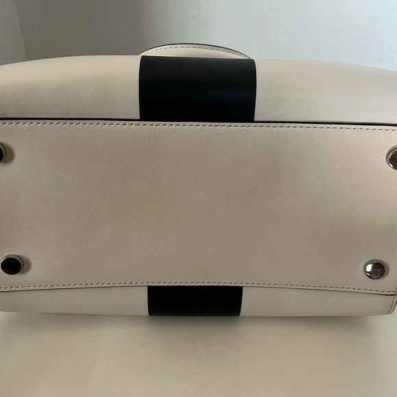 MICHAEL Michael Kors Black and White Satchel Bag - Picture 5 of 11